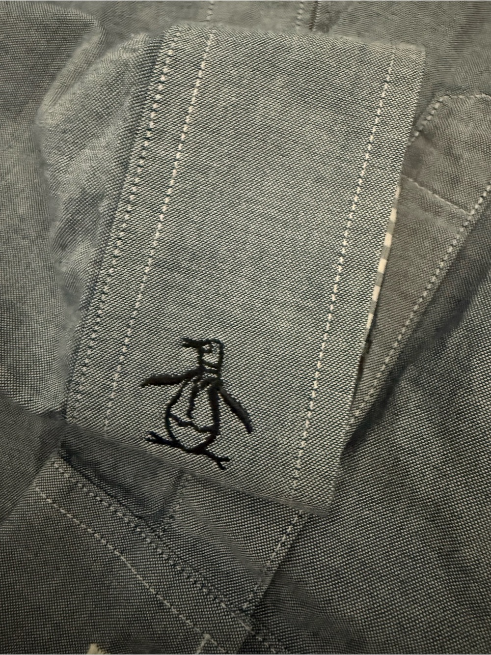Original Penguin Light Blue Casual Button-Down Shirt - Picture 9 of 9
